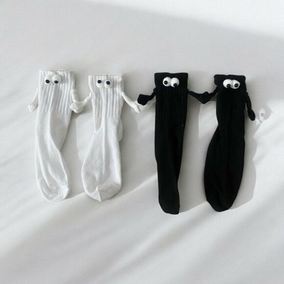 Accessories - 2 Pairs Holding Hands Socks,Hand in Hand Socks Magnetic Hand Hold Socks